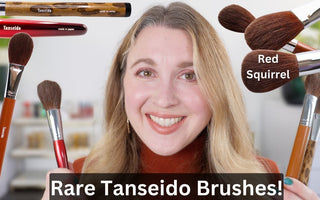 TANSEIDO Red Squirrel Brushes: AKA, Take, Shina Take (Bamboo), by Lexi Jong