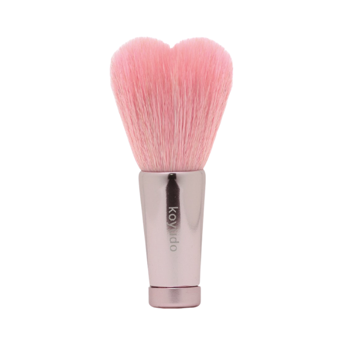 Koyudo HW-02 Heart-Shaped Face Wash Brush (Pink/Rose) - Fude Beauty, Japanese Makeup Brushes