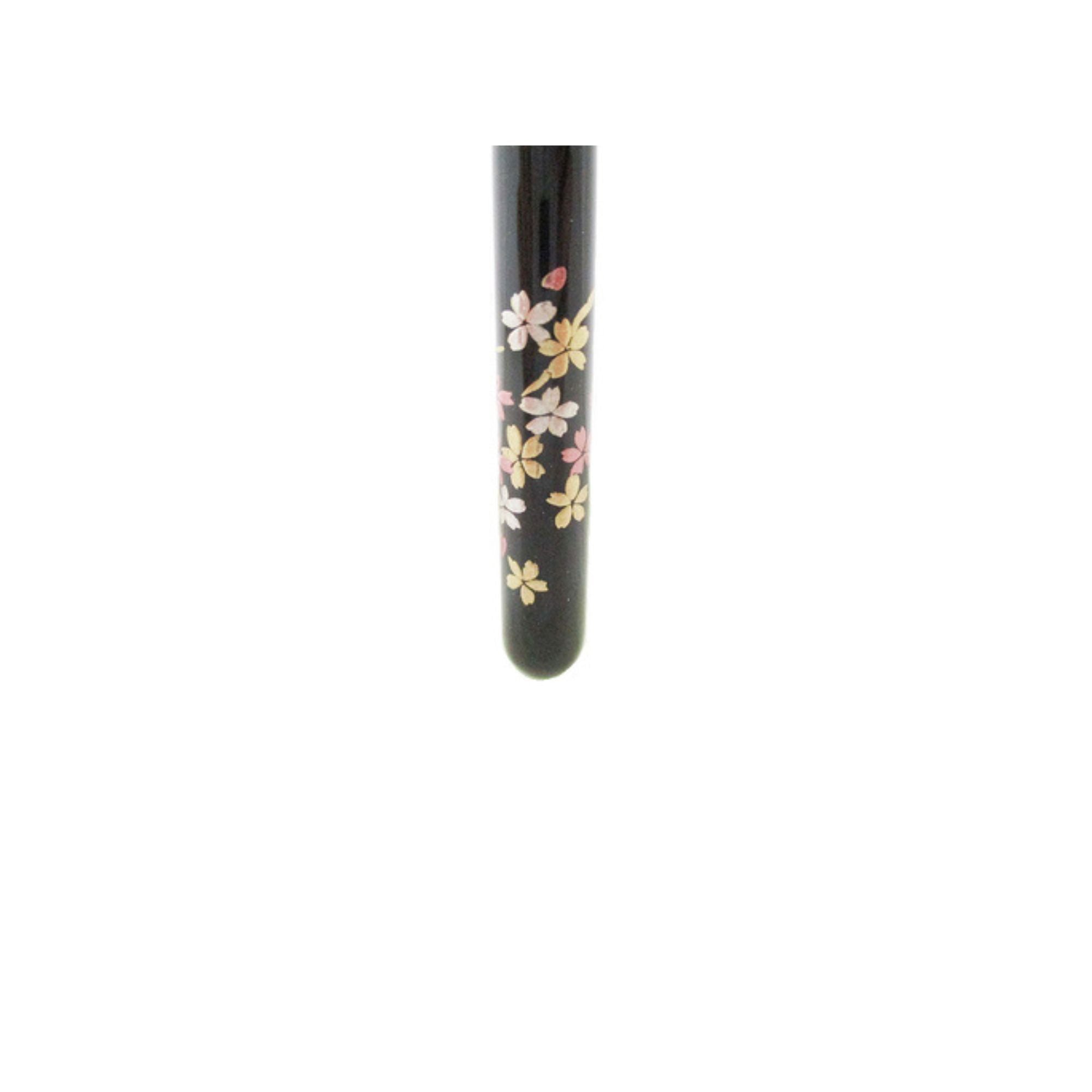 Eihodo Makie Eyeshadow Brush Sakura 小桜 – Red, Black Handles (Limited) - Fude Beauty, Japanese Makeup Brushes