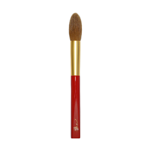 Koyudo Raden Kolinsky Cheek Brush (Red) - Fude Beauty, Japanese Makeup Brushes