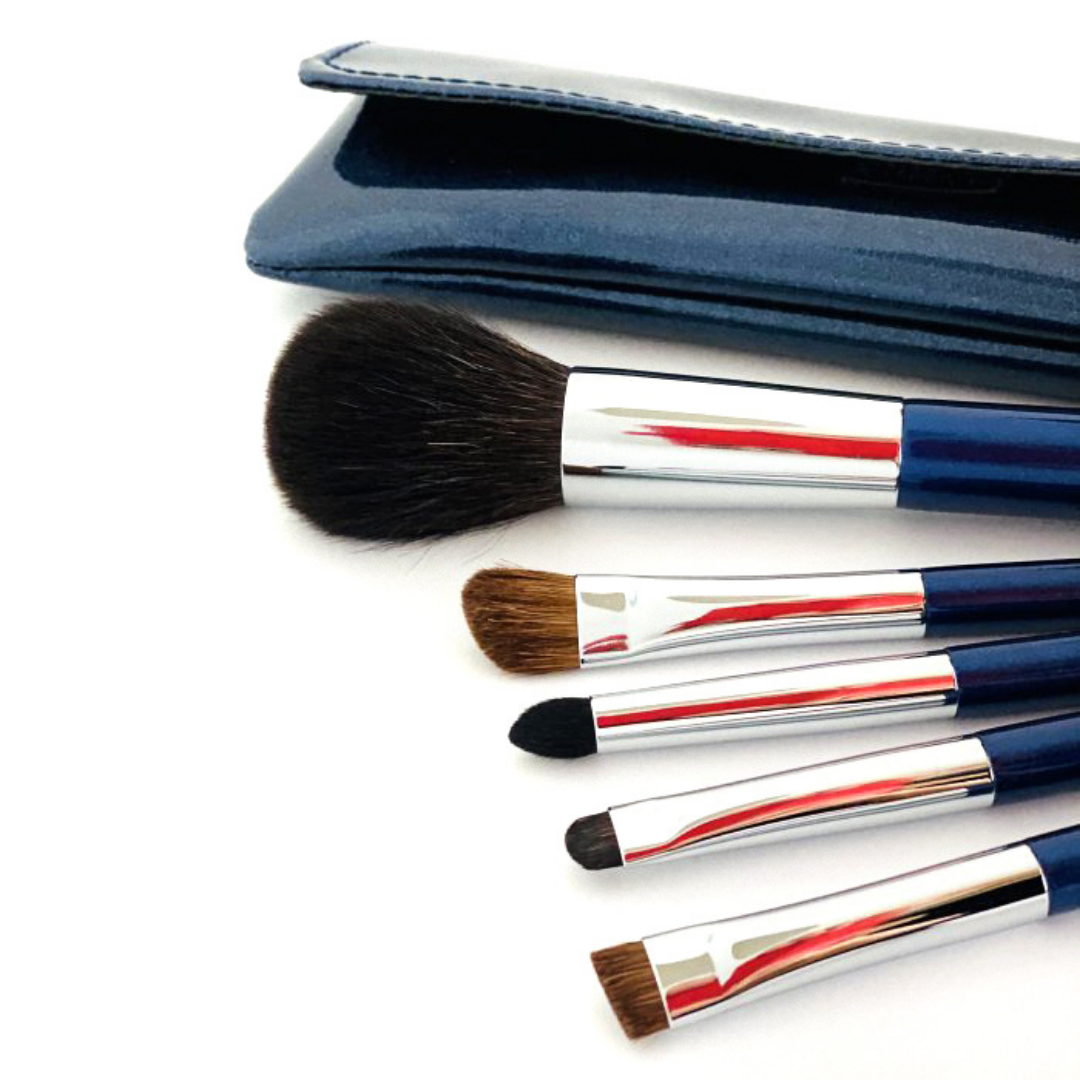 Houkodou Nagi Brush 5-Piece Set - Fude Beauty, Japanese Makeup Brushes