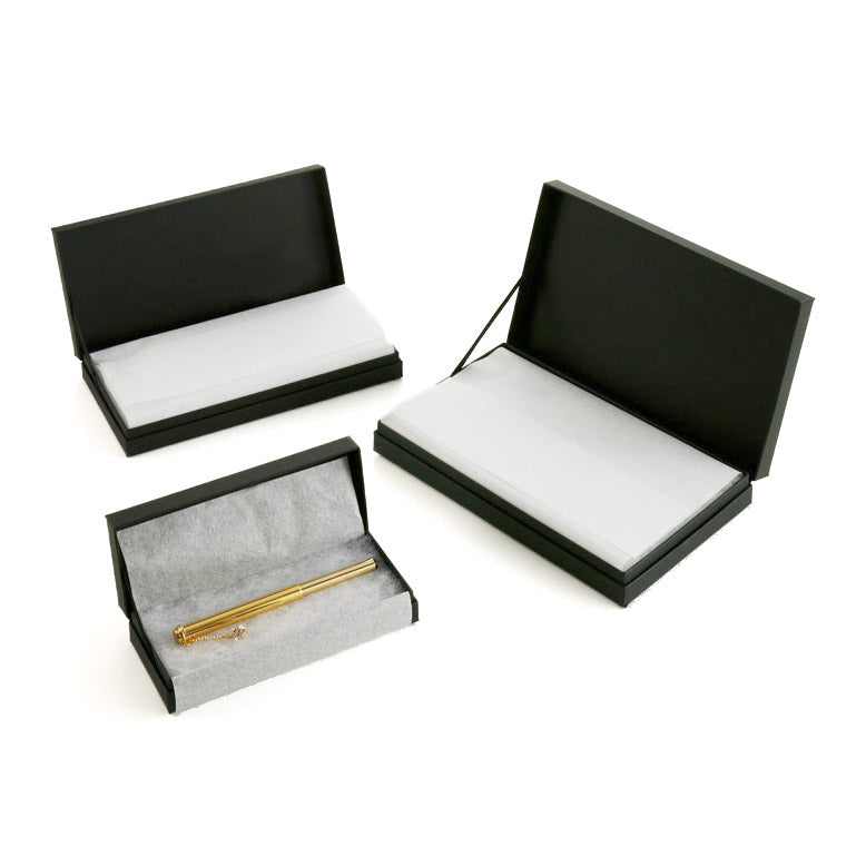 Mizuho Black Storage/Gift box - in 3 sizes - Fude Beauty, Japanese Makeup Brushes