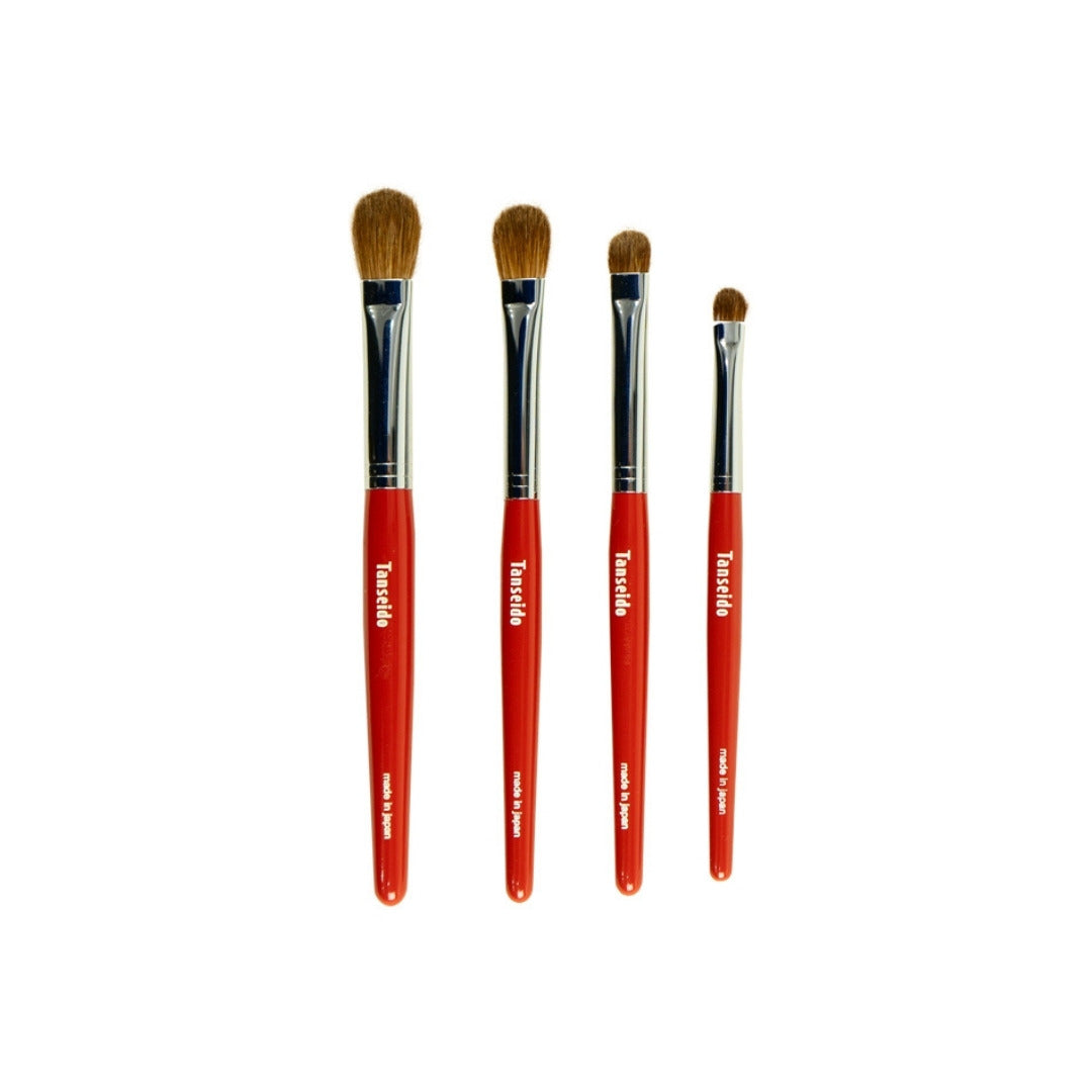 Tanseido 4 x Eyeshadow Brush Set PQ - Fude Beauty, Japanese Makeup Brushes