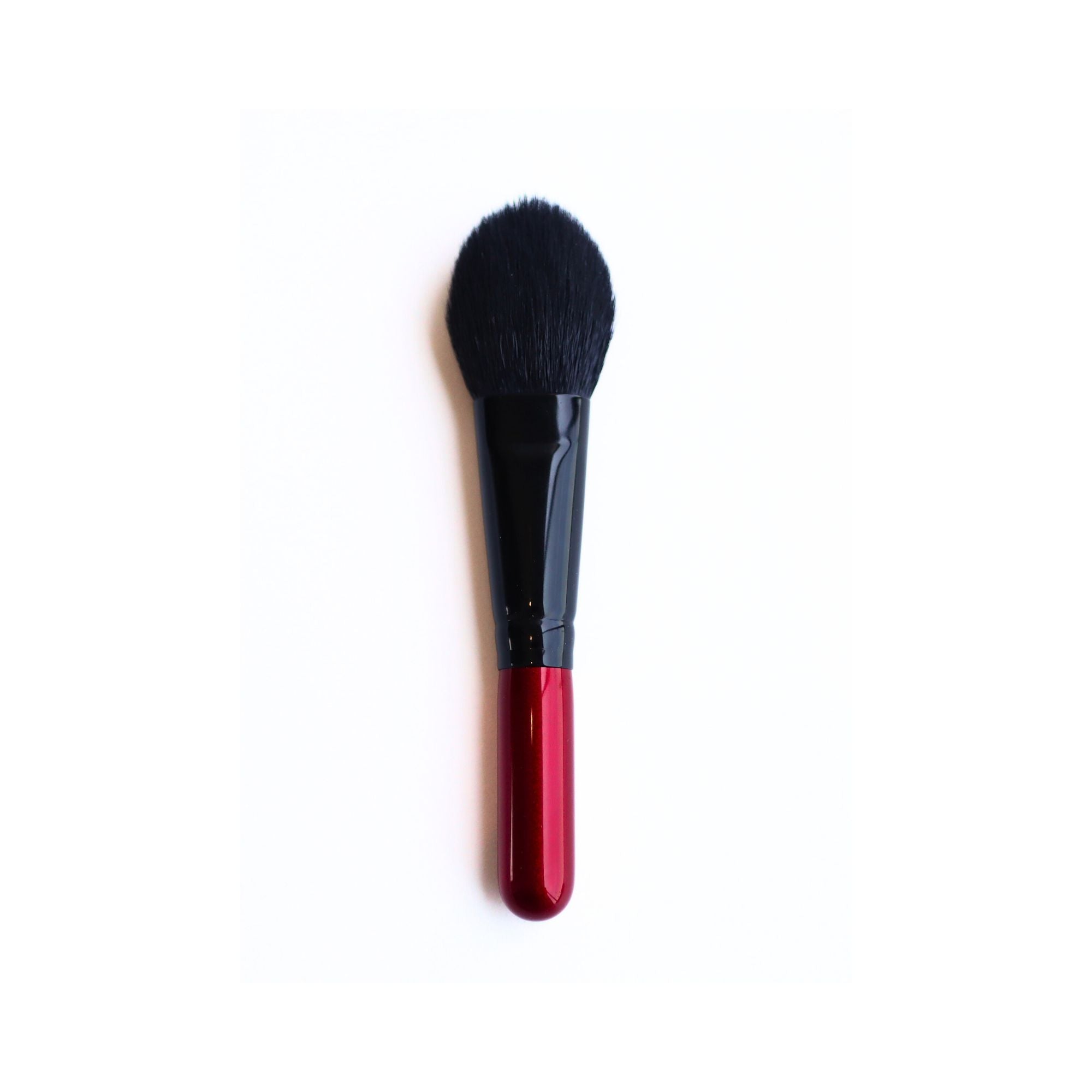 Koyudo Wine Red Small Cheek Brush (2307-09) - Fude Beauty, Japanese Makeup Brushes