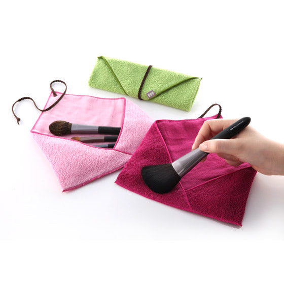 Mizuho Simple Brush Pouch in 5 colors - Fude Beauty, Japanese Makeup Brushes