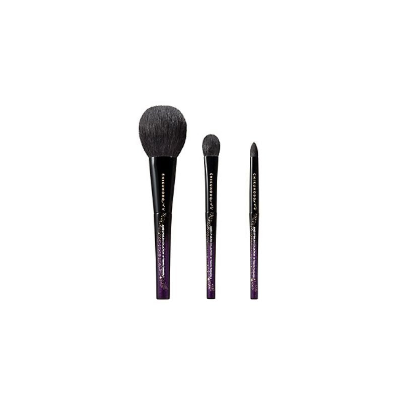 Chikuhodo 2022 Collection, Kirameki Purple 3-Piece Set - Fude Beauty, Japanese Makeup Brushes