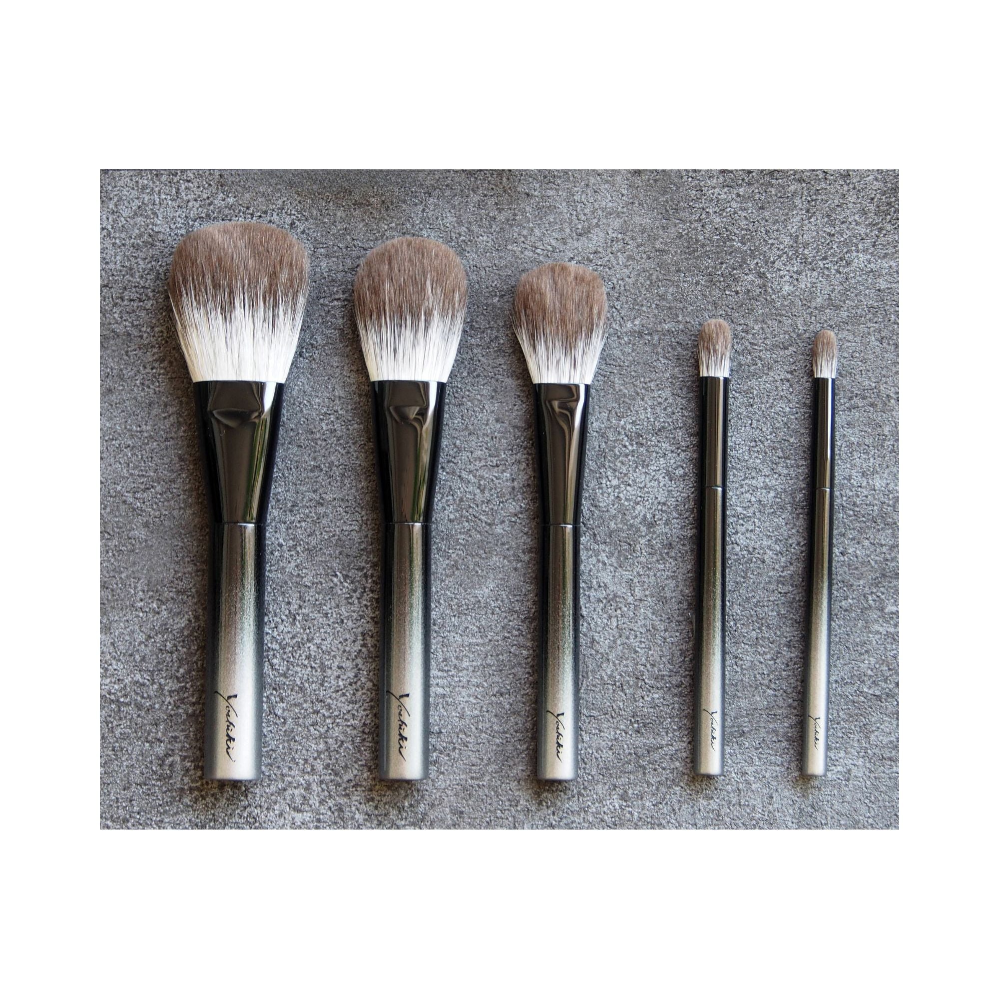 Koyudo Yoshiki SF 5-Brush Set, Gradient Handle - Fude Beauty, Japanese Makeup Brushes