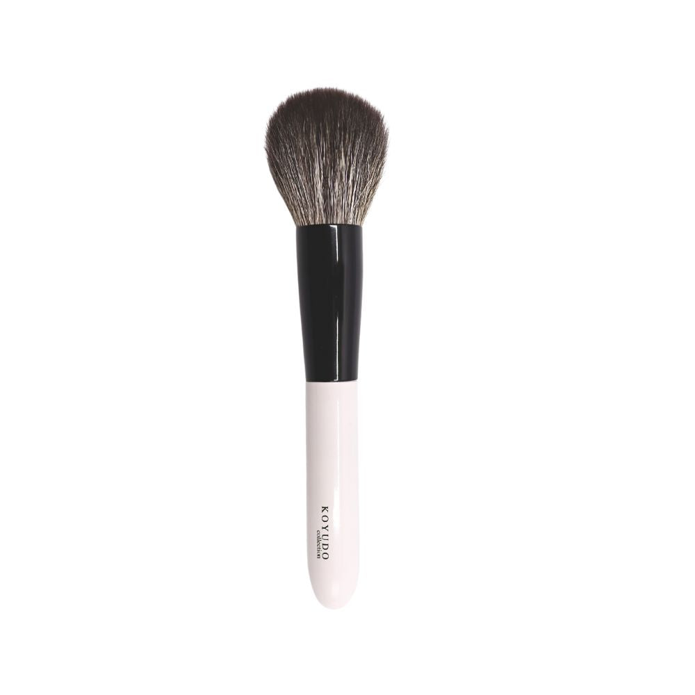 Koyudo Monochrome Cheek Brush, Black/White Handle
