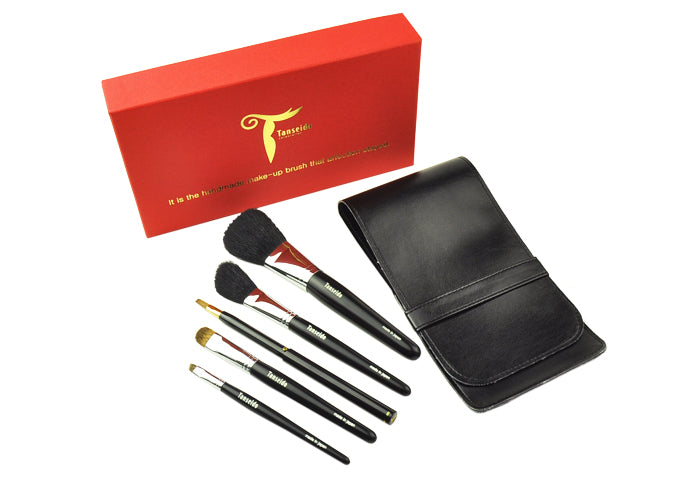 Tanseido 5-Brush Grace Set - Fude Beauty, Japanese Makeup Brushes