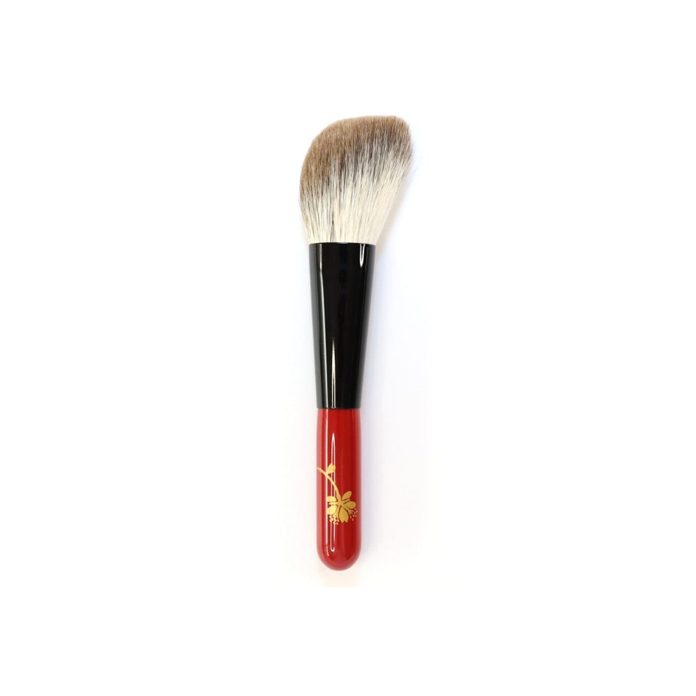 Koyudo SF Highlighter Brush, Makie Sakura Design Red Handle SF-CHCB (Limited) - Fude Beauty, Japanese Makeup Brushes