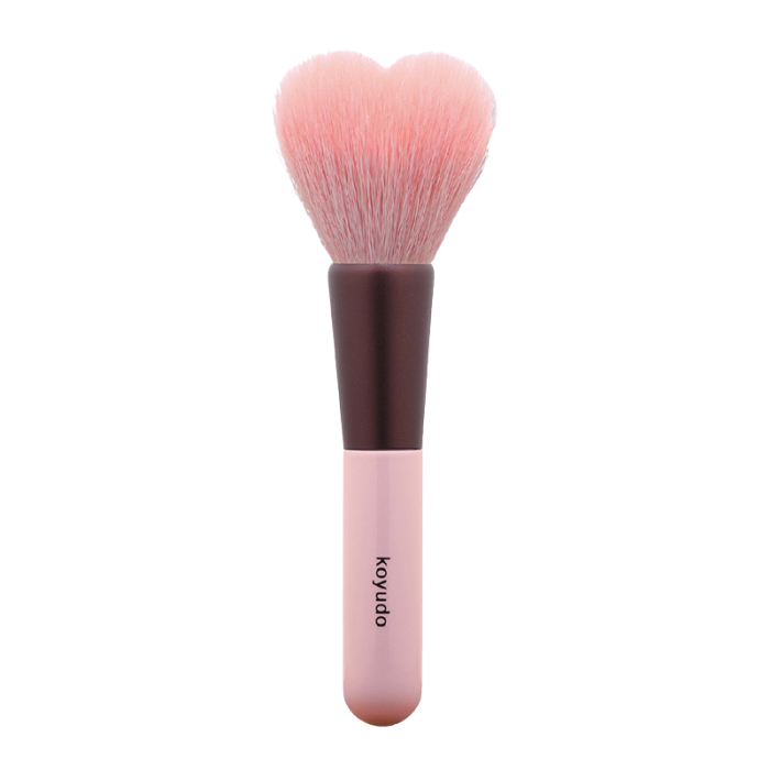 Koyudo H03 Heart-Shaped Cheek Brush (Pink/Grape) - Fude Beauty, Japanese Makeup Brushes