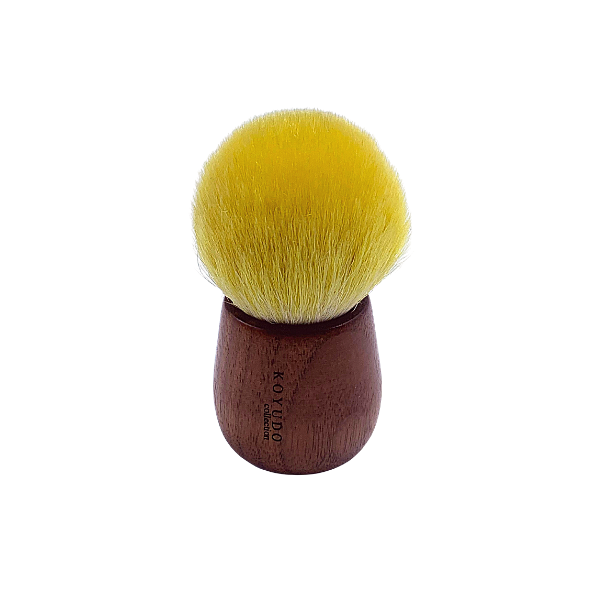 Koyudo Lemon x Walnut Foundation Brush S-4, Somell Garden Series - Fude Beauty, Japanese Makeup Brushes
