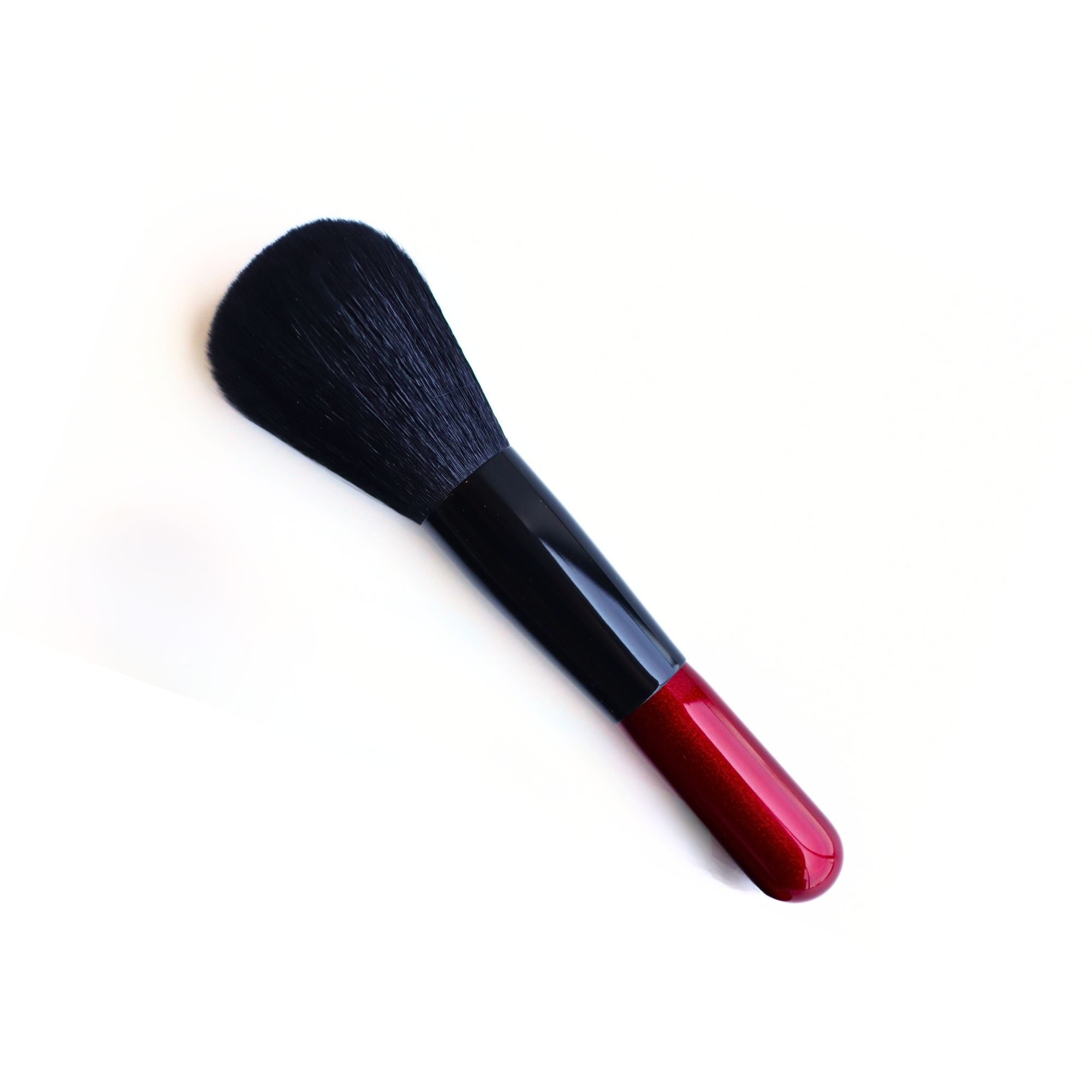 Koyudo Wine Red Powder Brush (BP007) - Fude Beauty, Japanese Makeup Brushes