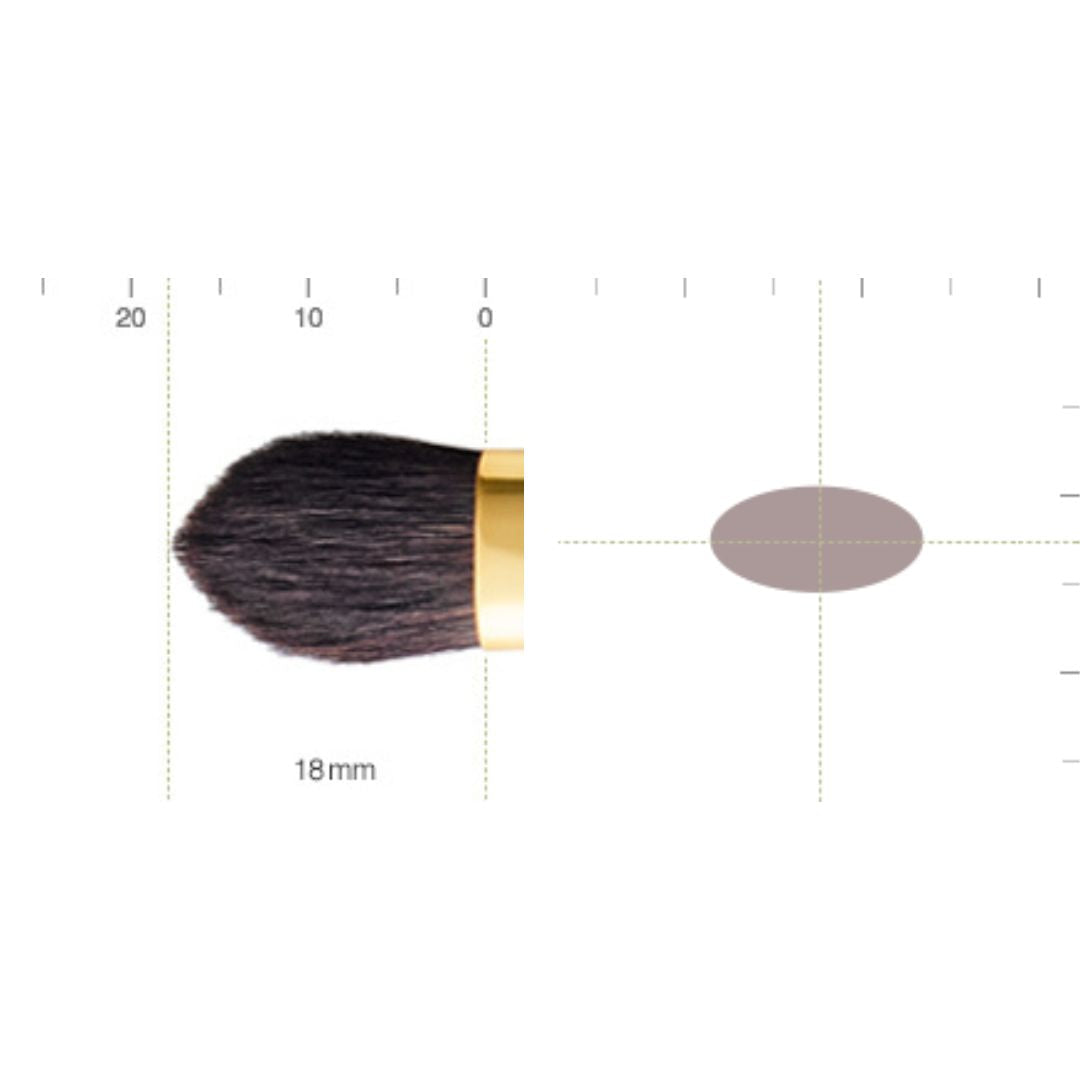 Bisyodo B-ES-11 Triangle Eyeshadow Brush (Long Series) - Fude Beauty, Japanese Makeup Brushes