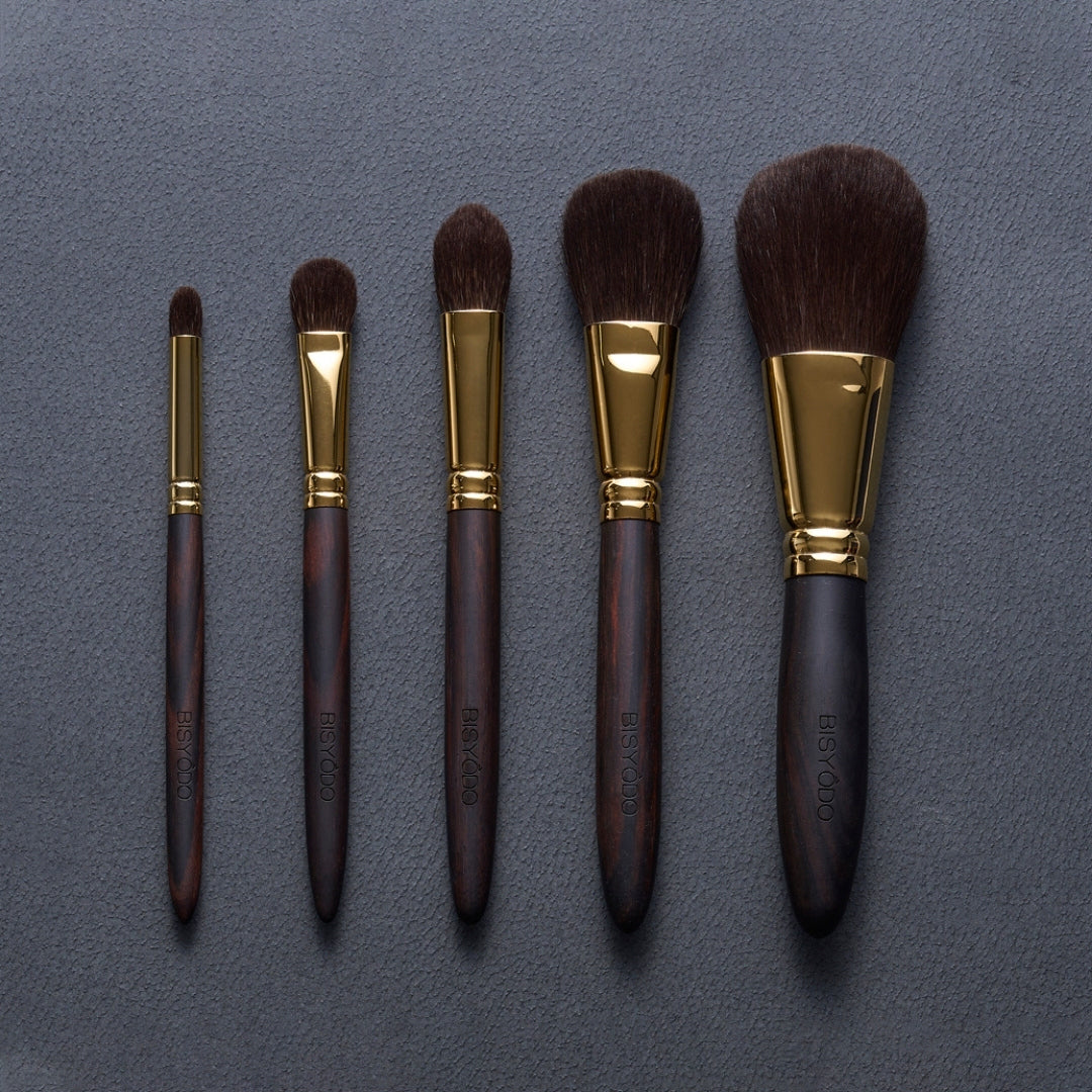 Bisyodo Grand Series 5-Brush Set with Case - Fude Beauty, Japanese Makeup Brushes