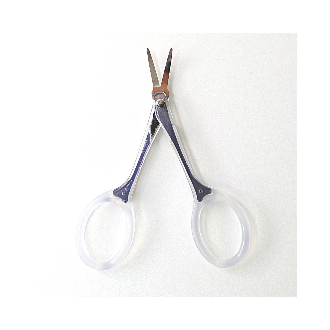 Eihodo MI-217 Eyebrow scissors with cap (Stainless Steel) - Fude Beauty, Japanese Makeup Brushes