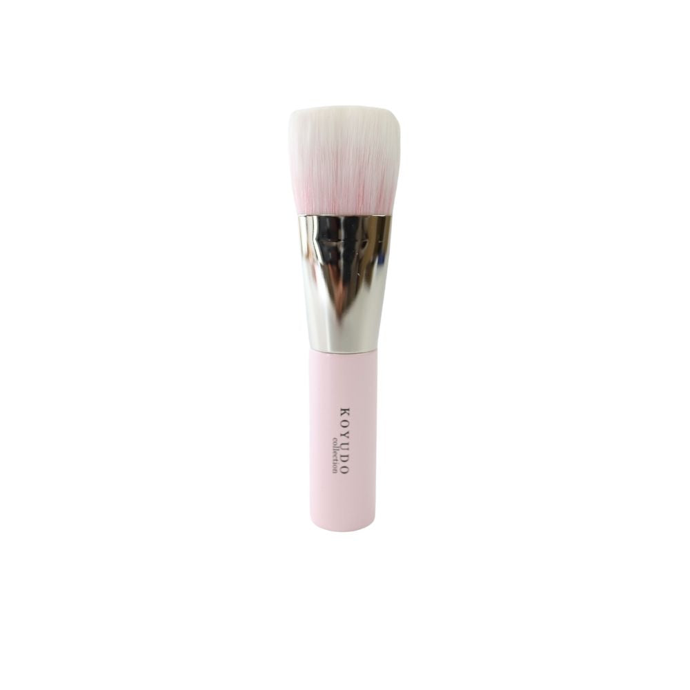 Koyudo Fu-pa06-p Small Liquid & Powder Brush, Fu-pa Series (Pink) - Fude Beauty, Japanese Makeup Brushes