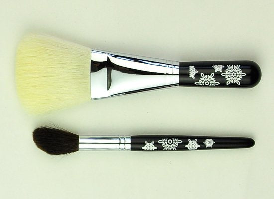 Tanseido 2-Brush Snowflake Set - Fude Beauty, Japanese Makeup Brushes