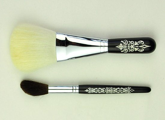 Tanseido 2-Brush Lace Set - Fude Beauty, Japanese Makeup Brushes