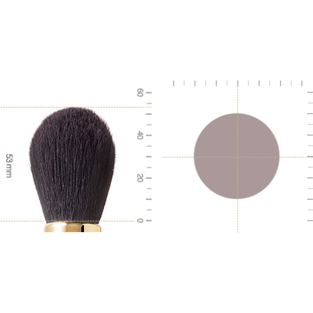 Bisyodo Round Finishing Powder Brush B-F-01 (Long Series) - Fude Beauty, Japanese Makeup Brushes