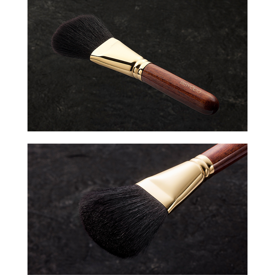 Bisyodo Flat Finishing Powder Brush B-F-03 (Long Series) - Fude Beauty, Japanese Makeup Brushes