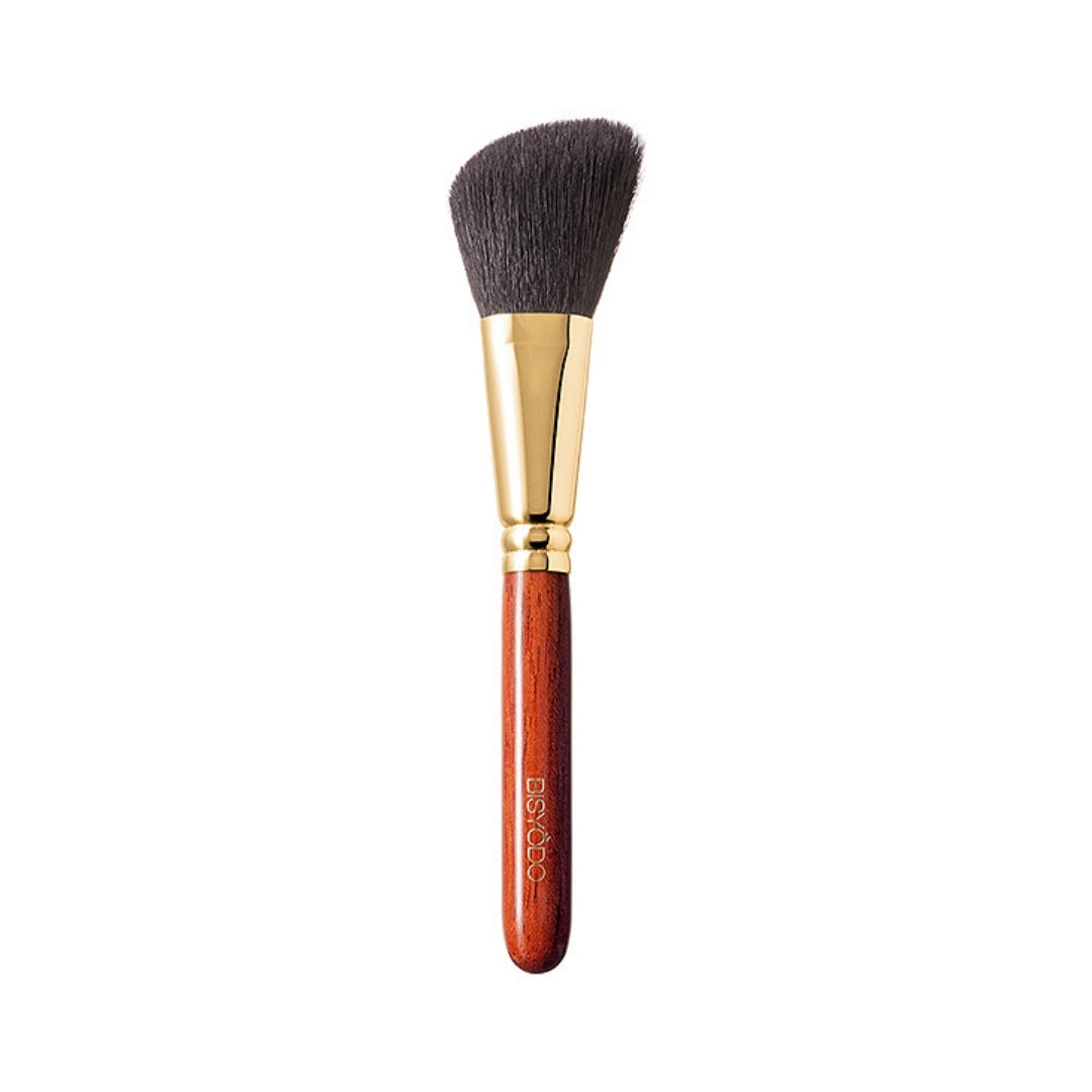 Bisyodo B-HC-02 Highlight Cheek Diagonal Brush (Long Series) - Fude Beauty, Japanese Makeup Brushes