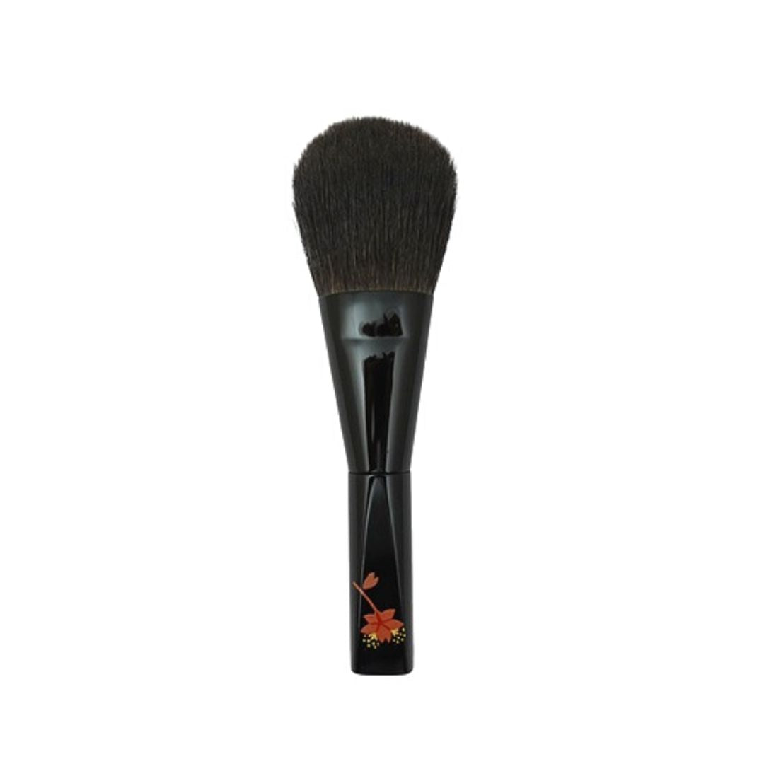 Koyudo Sakura Makie Face Brush (Black) - Fude Beauty, Japanese Makeup Brushes