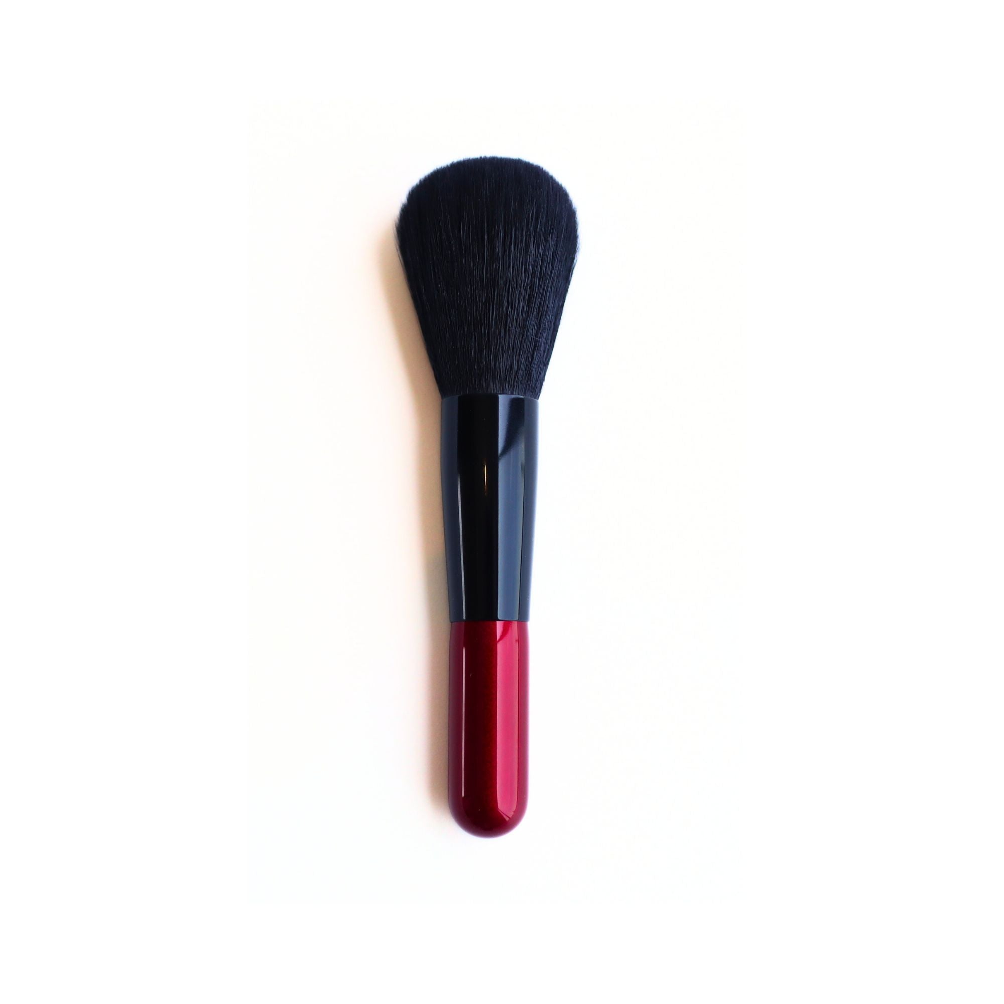 Koyudo Wine Red Powder Brush (BP007) - Fude Beauty, Japanese Makeup Brushes