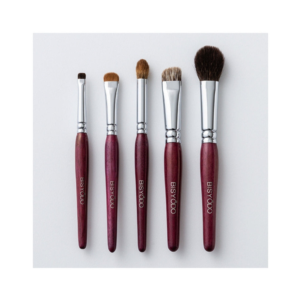 Bisyodo Purpleheart Eye Brush Set (PH-SET5) - Fude Beauty, Japanese Makeup Brushes