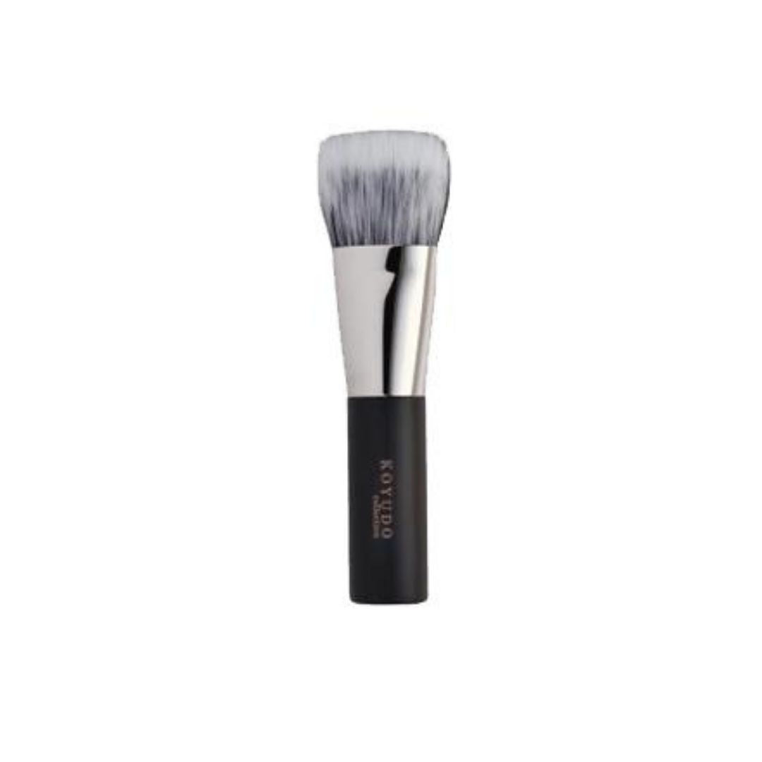 Koyudo Fu-pa06-b Small Liquid & Powder Brush, Fu-pa Series (Black) - Fude Beauty, Japanese Makeup Brushes