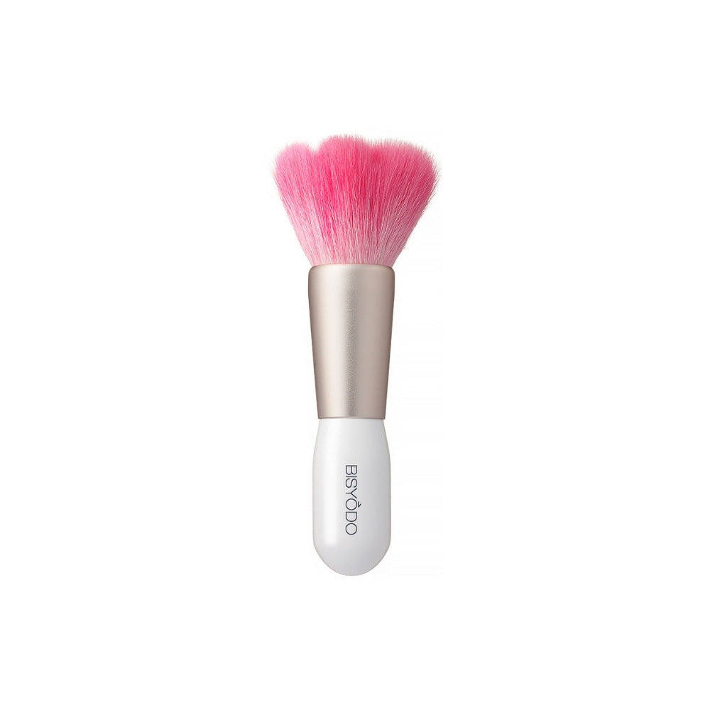 Bisyodo Rose Powder Brush RO-P-01 White/Pink - Fude Beauty, Japanese Makeup Brushes