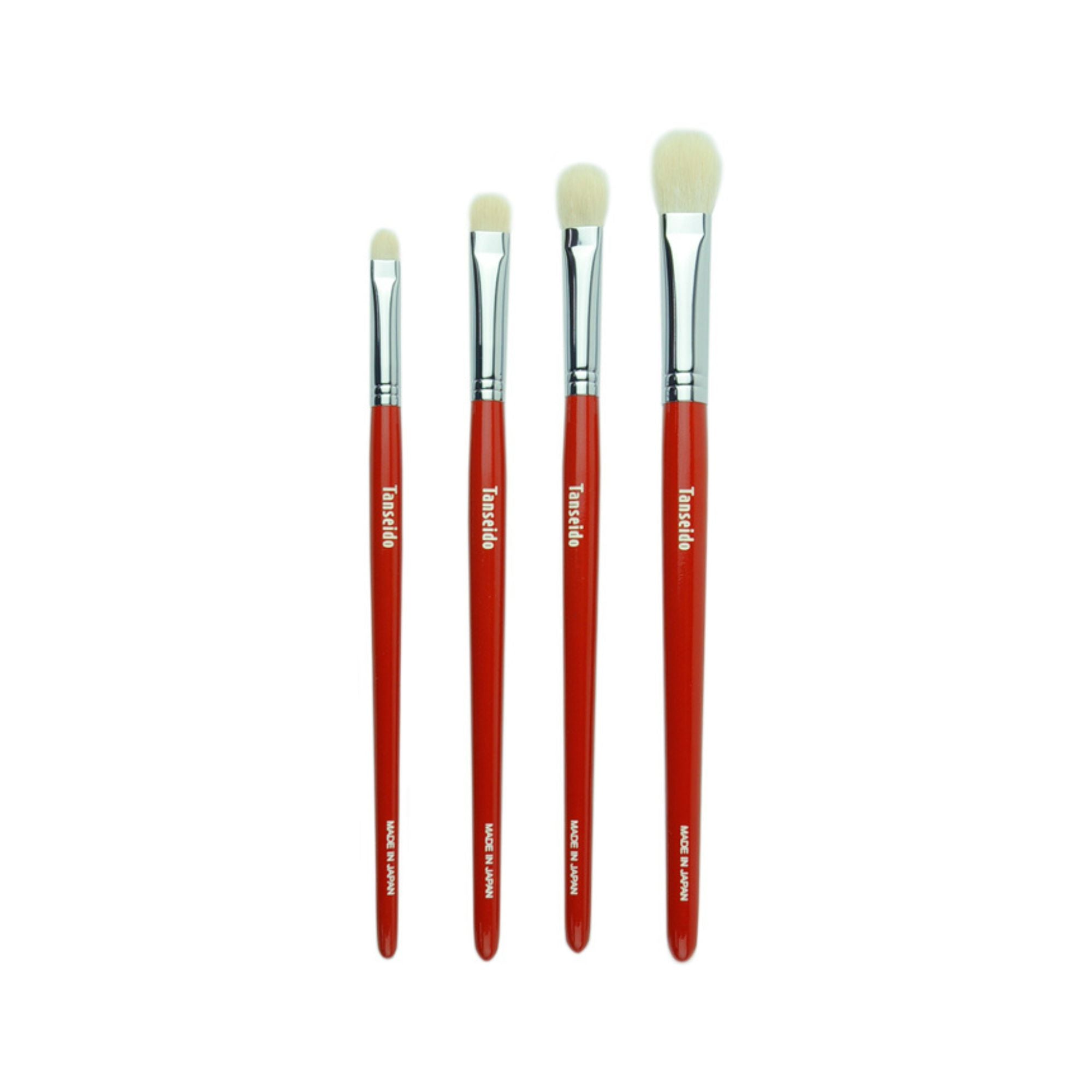 Tanseido 4 x Eyeshadow Brush Set - Fude Beauty, Japanese Makeup Brushes