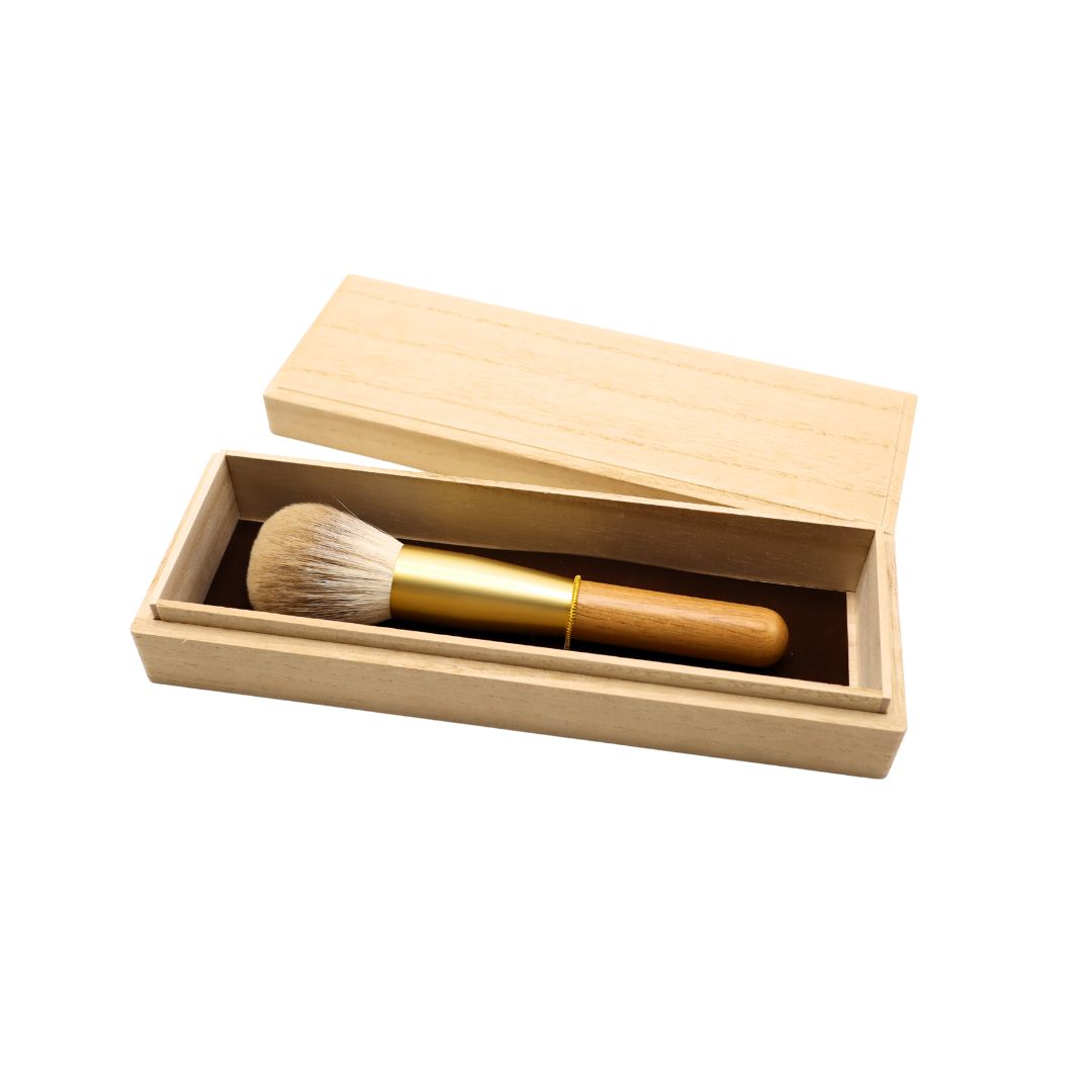 Tauhaus SF Yakusugi Powder Brush (FOXFC-KIRI) - Fude Beauty, Japanese Makeup Brushes