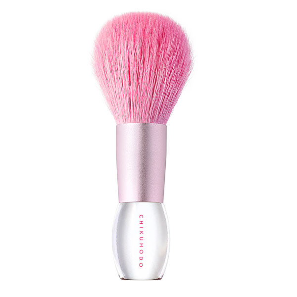 Chikuhodo PK-P Powder & Cheek Brush, Crystal Pink Series - Fude Beauty, Japanese Makeup Brushes