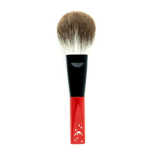 Koyudo SF Fuji-Sakura Raden Powder Brush (Red) - Fude Beauty, Japanese Makeup Brushes