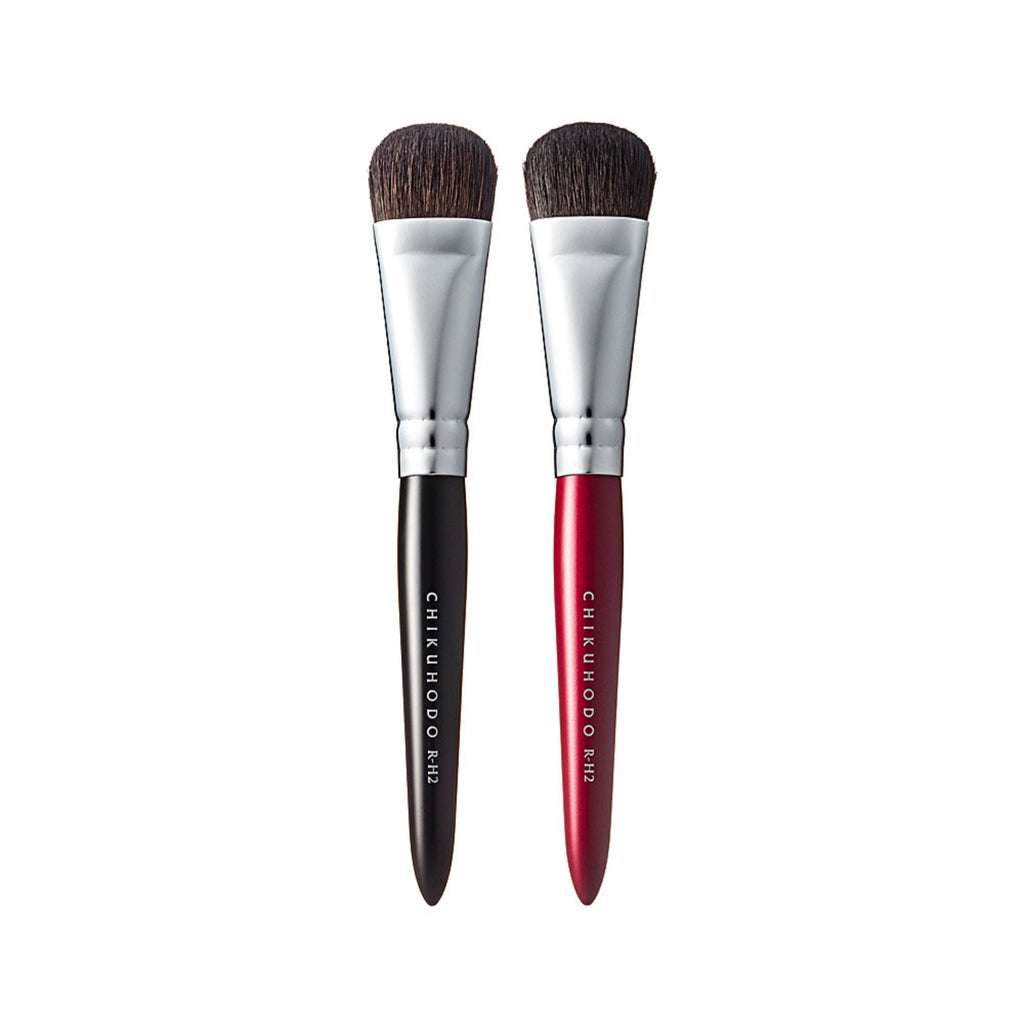 Chikuhodo RR-H2 Highlight Brush, Regular Series (RR-H2 Red, R-H2 Black) - Fude Beauty, Japanese Makeup Brushes