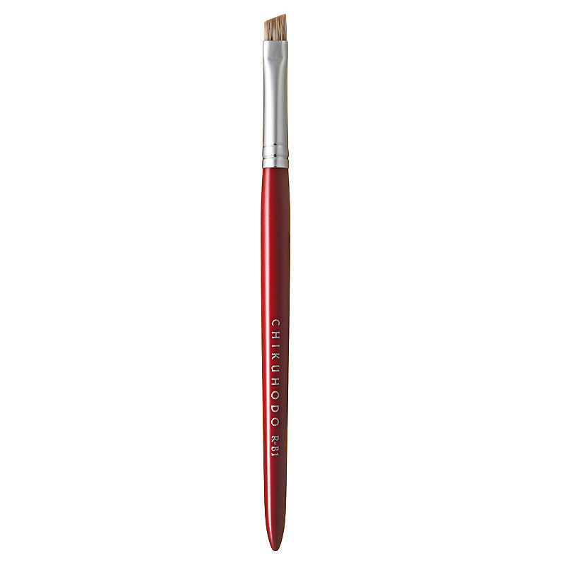 Chikuhodo Eyebrow Brush, Regular Series (R-B1 Black, RR-B1 Red) - Fude Beauty, Japanese Makeup Brushes