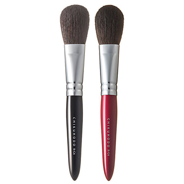 Chikuhodo Cheek Brush, Regular Series (R-C4 Black, RR-C4 Red) - Fude Beauty, Japanese Makeup Brushes