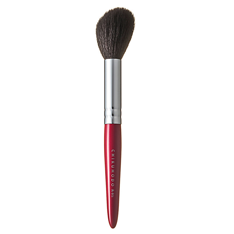Chikuhodo Highlight Brush, Regular Series (R-H1 Black, RR-H1 Red) - Fude Beauty, Japanese Makeup Brushes
