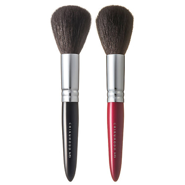 Chikuhodo Powder Brush, Regular Series (R-P3 Black, RR-P3 Red) - Fude Beauty, Japanese Makeup Brushes