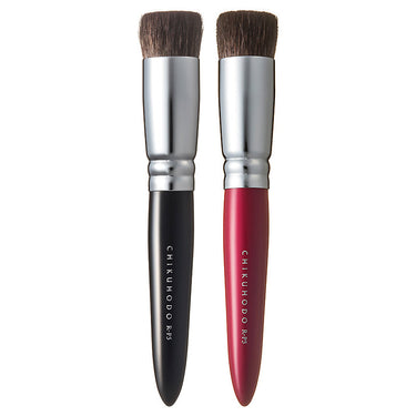 Chikuhodo Foundation Brush, Regular Series (R-P5 Black, RR-P5 Red) - Fude Beauty, Japanese Makeup Brushes