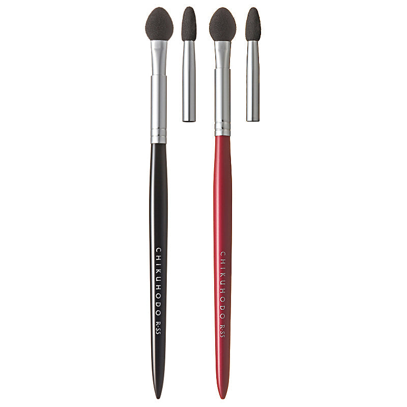 Chikuhodo Eyeshadow Tip, Regular Series (R-S5 Black, RR-S5 Red) - Fude Beauty, Japanese Makeup Brushes