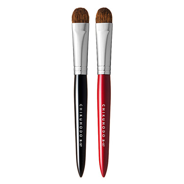 Chikuhodo Eyeshadow Brush, Regular Series (R-S7 Black, RR-S7 Red) - Fude Beauty, Japanese Makeup Brushes