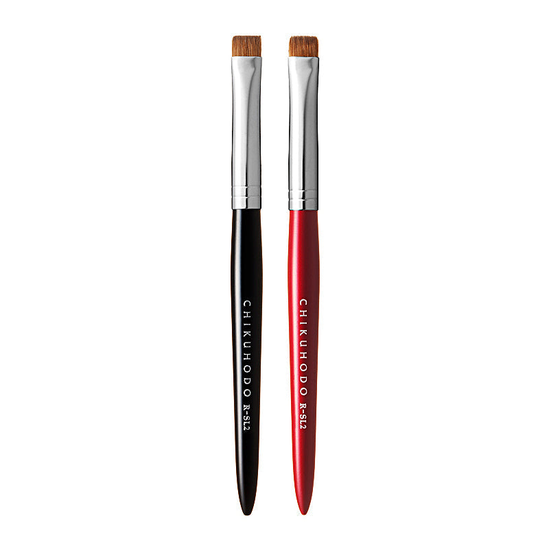 Chikuhodo Shadow-Liner Brush, Regular Series (R-SL2 Black, RR-SL2 Red) - Fude Beauty, Japanese Makeup Brushes