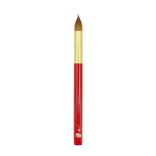 Koyudo Raden Kolinsky Large Eyeshadow Brush (Red) - Fude Beauty, Japanese Makeup Brushes