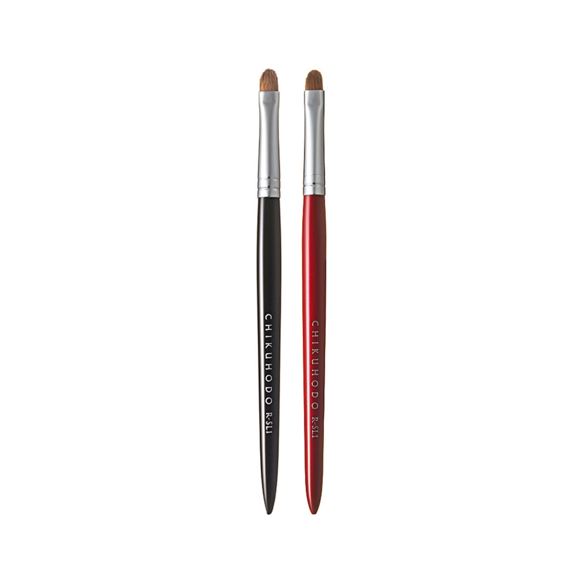 Chikuhodo Shadow-Liner Brush, Regular Series (R-SL1 Black, RR-SL1 Red) - Fude Beauty, Japanese Makeup Brushes