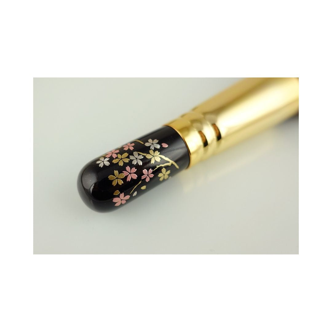 Eihodo WP P-2 Powder Brush (Small Sakura 小桜), Makie Design - Fude Beauty, Japanese Makeup Brushes